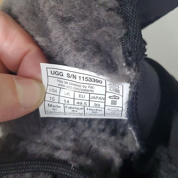 UGG Men's City Butte Weather Boot Black Size 15 - Picture 9 of 11